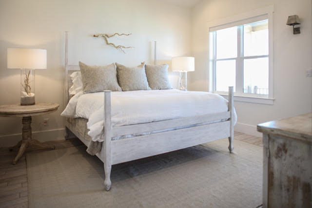 Master bedroom in custom home by Highpointe DBR, LLC